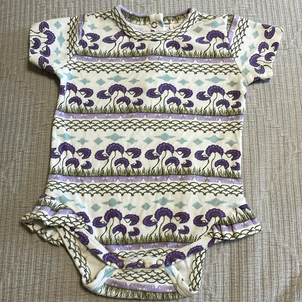 Kate Quinn Short Sleeve Ruffle Onesie
